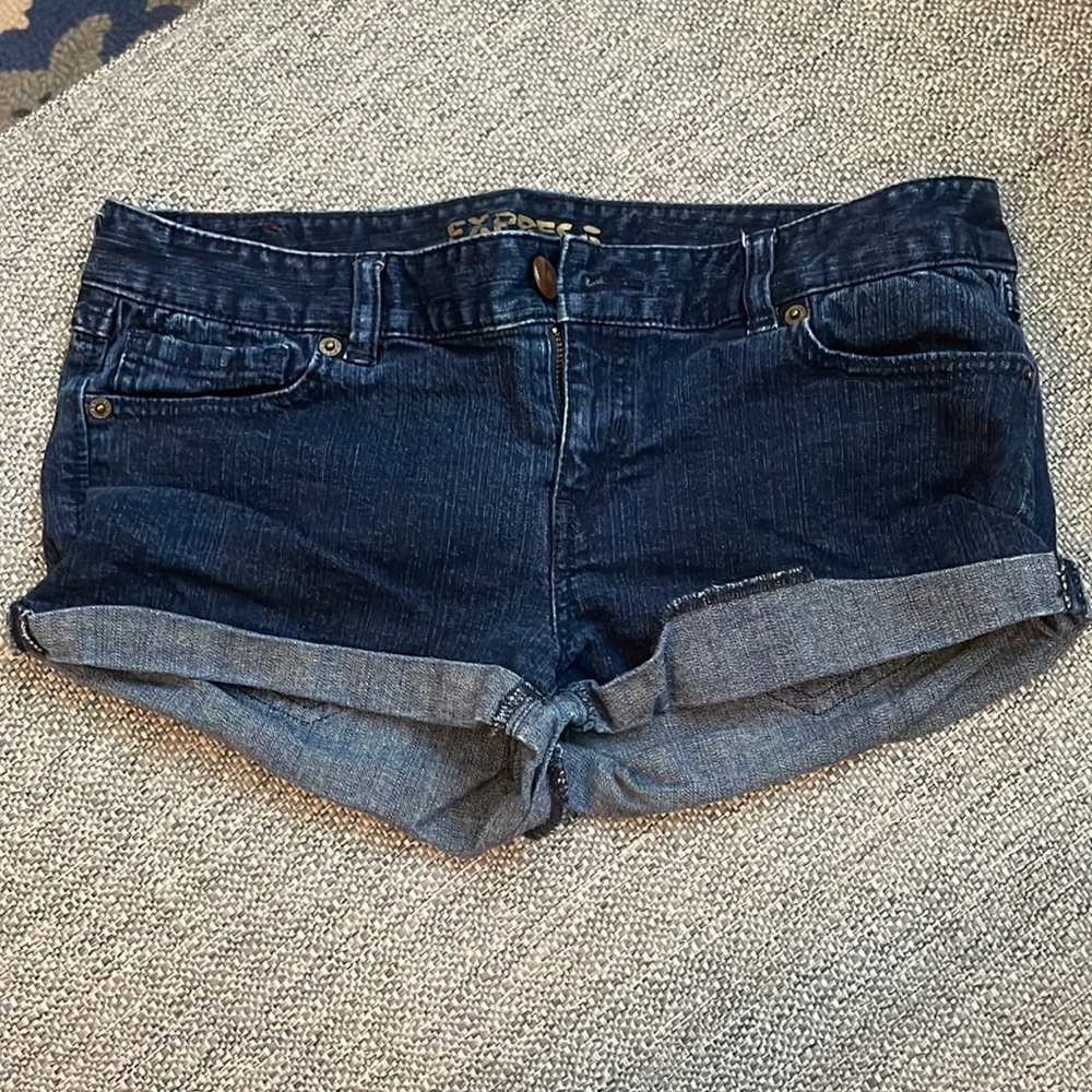 Express dark wash denim jeans sz 8